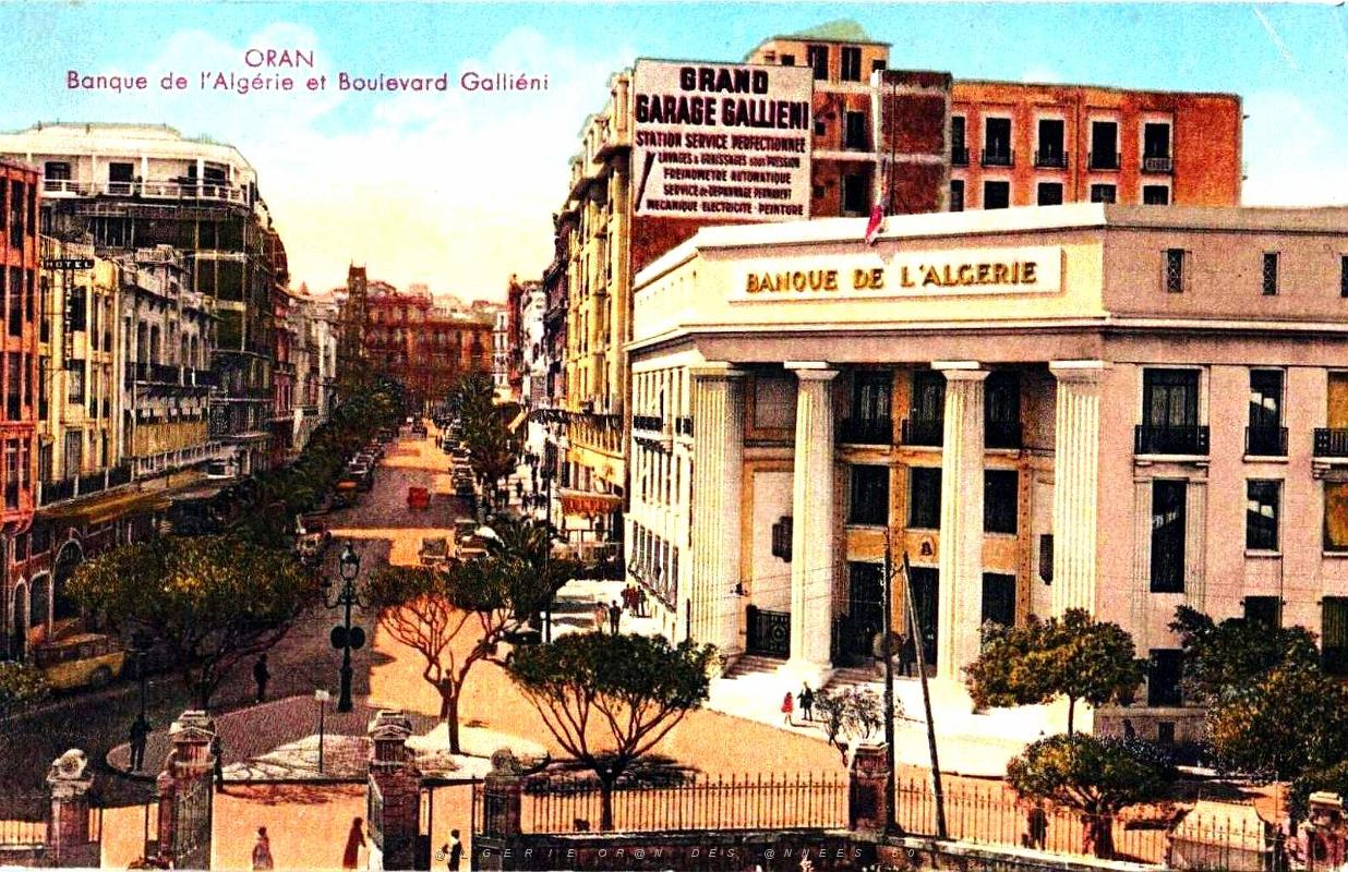 Oran - Banque de l'Algerie et Boulevard Gallieni.jpg